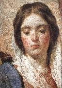 VELAZQUEZ, Diego Rodriguez de Silva y Detail of  Virgin Mary wearing the coronet oil painting